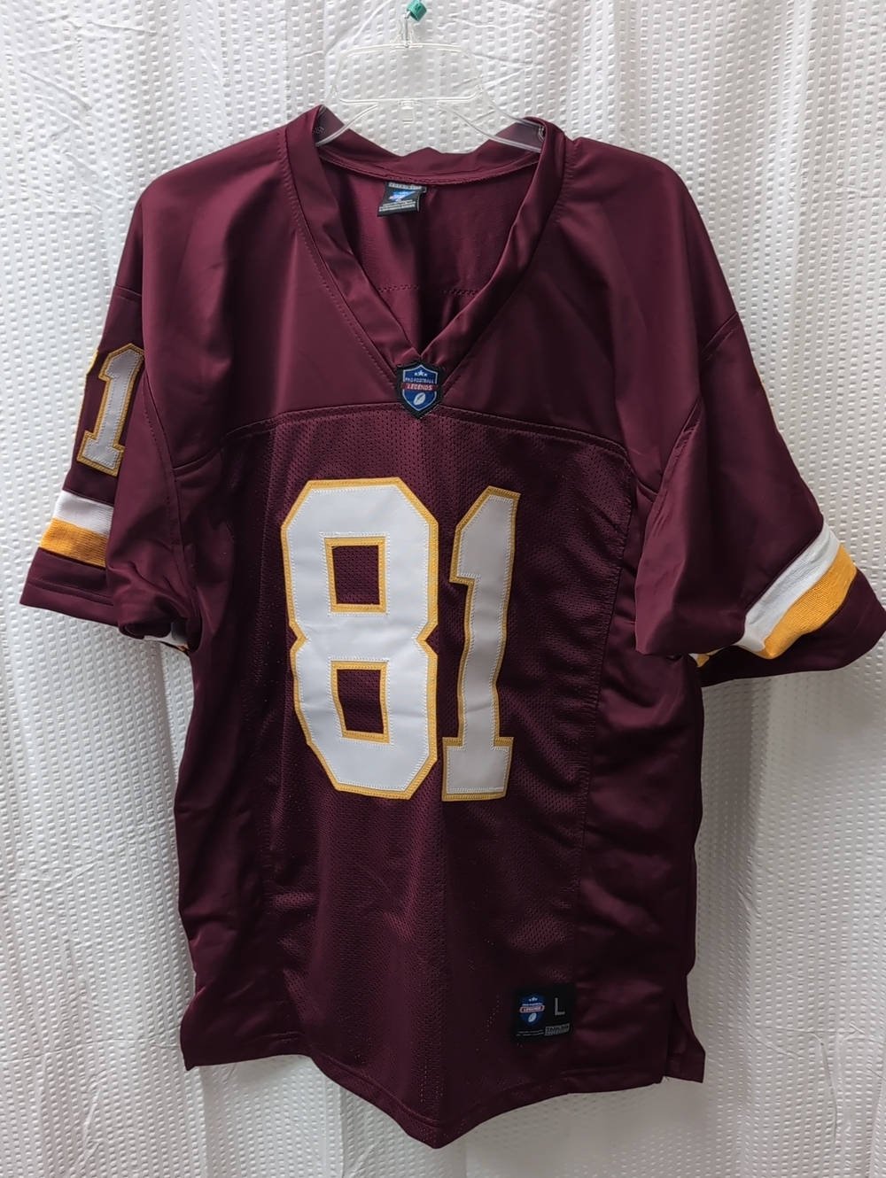 Men's Maroon Monk #81 Football Jersey - Large